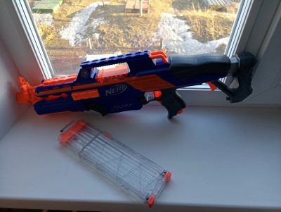 Лот: 11215427. Фото: 1. Бластер Nerf "Rapidstrike CS-18... Военная тема