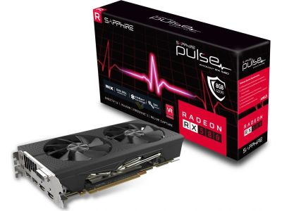 Лот: 9814999. Фото: 1. Sapphire RX 580 Pulse 4.0 GB OC... Видеокарты
