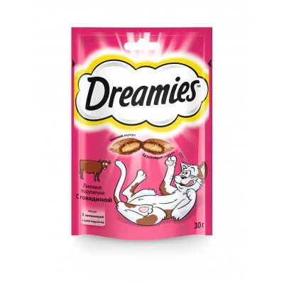 Лот: 11164273. Фото: 1. Лакомые подушечки Dreamies для... Корма