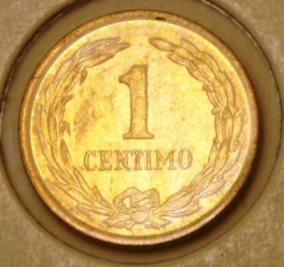 Лот: 4102195. Фото: 1. Парагвай. 1 сентимо 1950 г.(577... Америка