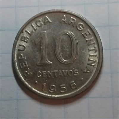 Лот: 10389690. Фото: 1. 10 сентаво Аргентина 1956. Америка
