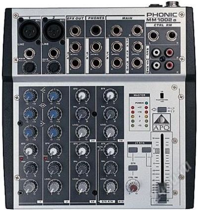 Лот: 2449188. Фото: 1. Микшерный пульт PHONIC mm1002a. Микшеры, предусилители, микрофонные эффекты