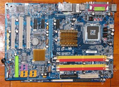 Лот: 595825. Фото: 1. мать мертвая GigaByte GA-965P-S3... Материнские платы