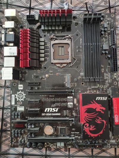 Лот: 25314976. Фото: 1. Материнская плата MSI Z87-G45... Материнские платы