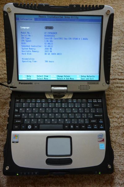 Лот: 7078502. Фото: 1. Защищённый ноутбук-планшет Panasonic... Ноутбуки