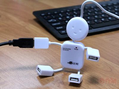 Лот: 4813682. Фото: 1. USB хаб человечек. USB хабы