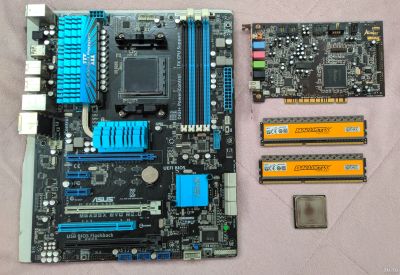 Лот: 14908946. Фото: 1. Asus M5A99X EVO R2.0/FX-8320/16Gb. Материнские платы