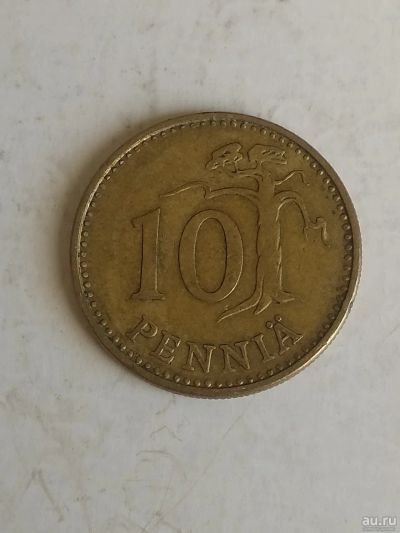 Лот: 16511603. Фото: 1. Финляндия 10 пенни, 1974. Европа