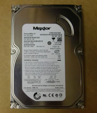 Лот: 6466066. Фото: 1. Жесткий диск Maxtor STM380815AS. Жёсткие диски (HDD)