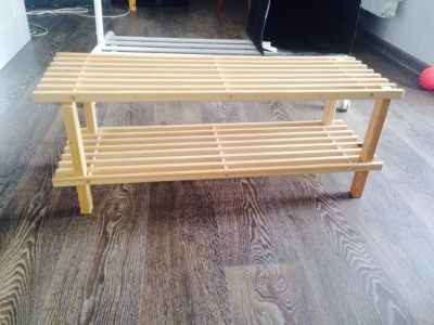 Лот: 5510008. Фото: 1. Деревянная полка для обуви ikea. Прихожие, гардеробные