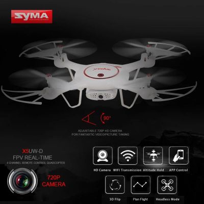 Лот: 12031291. Фото: 1. Квадрокоптер SYMA X5UW - D I с... Квадрокоптеры
