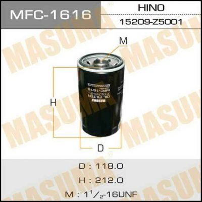 Лот: 14321702. Фото: 1. Masuma MFC-1616 Фильтр масляный... Расходные материалы
