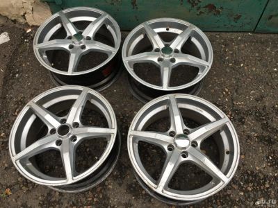 Лот: 10047659. Фото: 1. Литые диски OZ racing R18 5x114... Диски