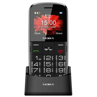 Лот: 24947641. Фото: 1. Сотовый Texet TM-B227 Black 2sim... Кнопочные мобильные телефоны