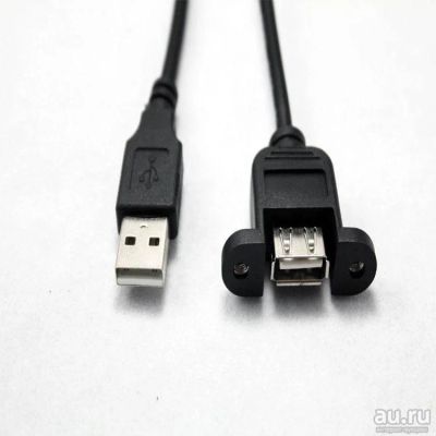 Лот: 8589219. Фото: 1. переходник USB 2.0 монтаж на панель... Шлейфы, кабели, переходники