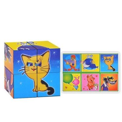 Лот: 9549648. Фото: 1. Кубики в картинках 02 Герои мультфильмов... Развивающие