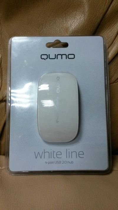 Лот: 6684870. Фото: 1. USB-разветвитель Qumo White Line. USB хабы
