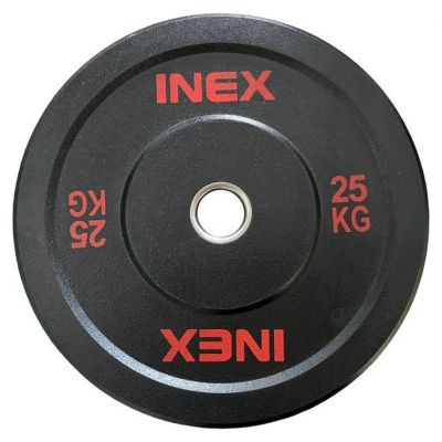 Лот: 22368510. Фото: 1. Бампированный диск 25кг Inex Hi-Temp... Штанги, блины