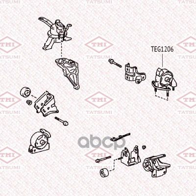 Лот: 21880998. Фото: 1. Опора Двигателя Задняя TATSUMI... Двигатель и элементы двигателя