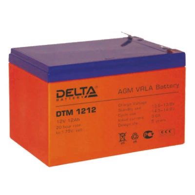 Лот: 18597109. Фото: 1. Аккумулятор Delta DTM 1212. ИБП, аккумуляторы для ИБП