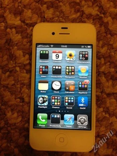 Лот: 2497614. Фото: 1. IPHONE 4S 16GB WHITE (SIM FREE... Смартфоны