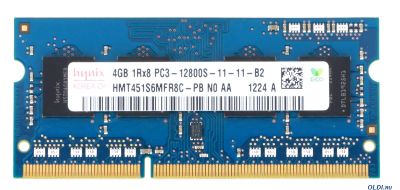 Лот: 3619770. Фото: 1. Память SO-DIMM DDR3 4096 Mb (pc-12800... Оперативная память