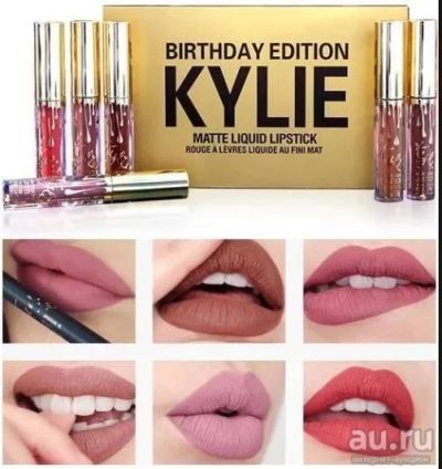 Лот: 10865353. Фото: 1. Набор жидких матовых помад Kylie... Макияж