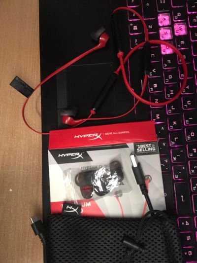 Лот: 19108876. Фото: 1. Беспроводная гарнитура hyperX... Наушники, гарнитуры