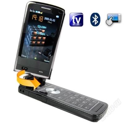 Лот: 118333. Фото: 1. телефон flip-phone, 2 sim-карты... Кнопочные мобильные телефоны