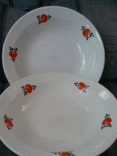 Лот: 2715159. Фото: 1. 2 суповые тарелочки СССР. Тарелки, блюда, салатники