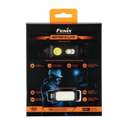 Лот: 19950020. Фото: 1. Фонарь Fenix HM70R+E-LITE (14546... Фонарики