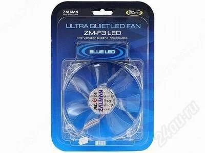 Лот: 848102. Фото: 1. ZALMAN Case Fan <ZM-F3BL> (синяя... Системы охлаждения