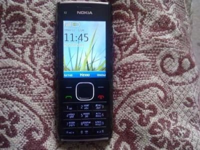 Лот: 2583388. Фото: 1. nokia X2-00 black (Цена снижена... Кнопочные мобильные телефоны