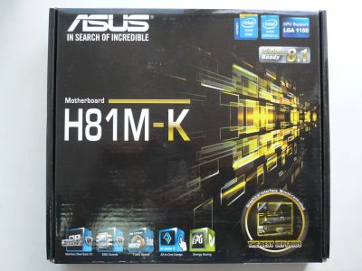 Лот: 4249304. Фото: 1. Материнская плата ASUS H81M-K. Материнские платы
