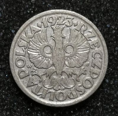 Лот: 23232775. Фото: 1. 10 грошей 1923 года. Польша. Нечастая. Европа