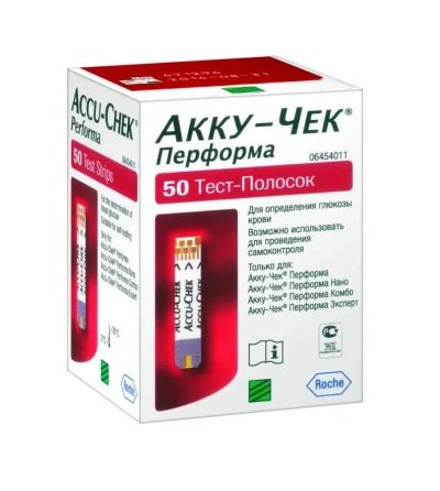 Лот: 24576557. Фото: 1. Тест полоски "Акку-Чек Перформа... Медицинские товары