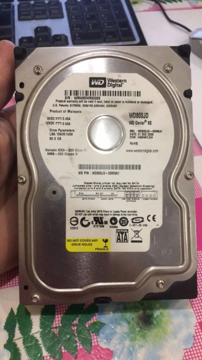 Лот: 12773547. Фото: 1. Жесткий диск HDD WD WD800JD 80... Жёсткие диски