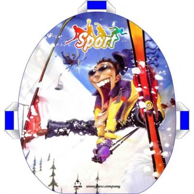 Лот: 12706538. Фото: 1. Санки ледянки мягкие 50 см Sport. Санки, снегокаты, ледянки, аксессуары