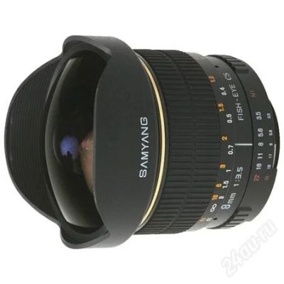 Лот: 2353234. Фото: 1. Samyang 8mm AS IF MC Fish-eye... Объективы