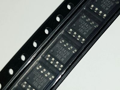 Лот: 24904389. Фото: 1. Микросхема UC3842B smd ШИМ-контроллер... Микросхемы
