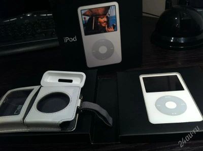 Лот: 1237459. Фото: 1. iPod Классик 30Gb б/у с Рубля... Плееры