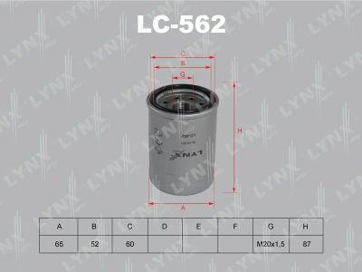Лот: 13357238. Фото: 1. Lynx LC-562 Масляный фильтр. Расходные материалы