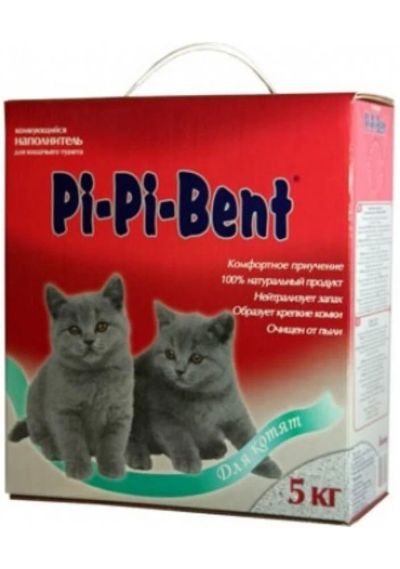 Лот: 8085117. Фото: 1. Наполнитель комкующийся Pi-Pi-Bent... Миски, лотки, наполнители