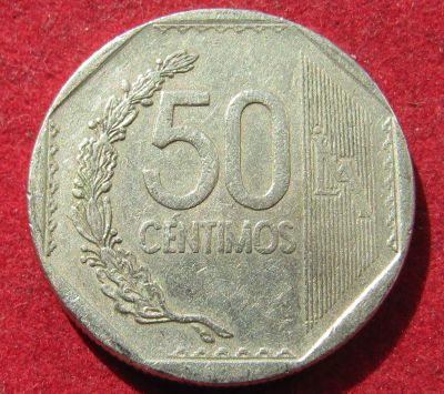 Лот: 19085335. Фото: 1. Перу 50 сентимо, 2015 г. Остальные страны