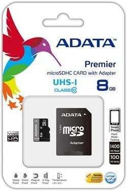 Лот: 4423430. Фото: 1. Карта памяти Micro SDHC A-DATA... Карты памяти