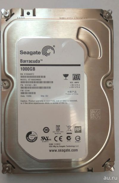 Лот: 14648322. Фото: 1. HDD Seagate Barracuda 1000GB торг. Жёсткие диски