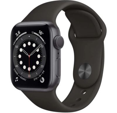 Лот: 17420363. Фото: 1. Apple Watch 6 44mm space gray. Смарт-часы, фитнес-браслеты, аксессуары
