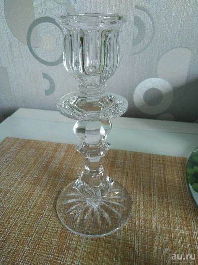 Лот: 13973348. Фото: 1. Подсвечник хрусталь. Подсвечники, канделябры