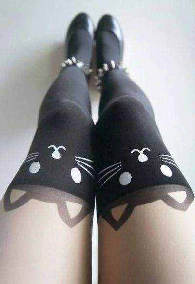 Лот: 6451895. Фото: 1. Колготки новые с котиком. Другое (аксессуары)