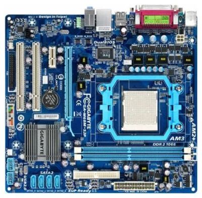 Лот: 2550471. Фото: 1. GIGABYTE m68m-s2p AM2 AM2+ AM3. Материнские платы